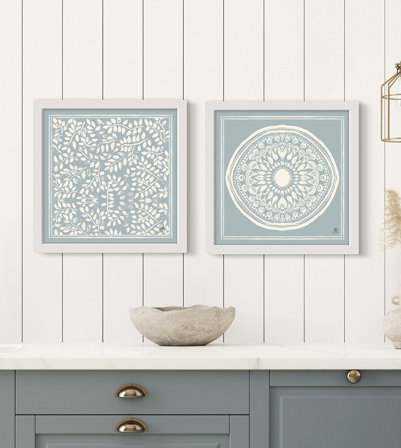 Poster 2 st - Iris, sommarhimmel