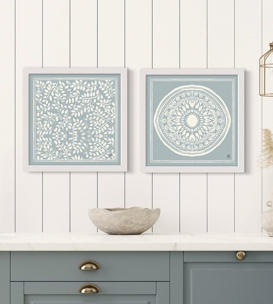 Poster 2 st - Iris, sommarhimmel
