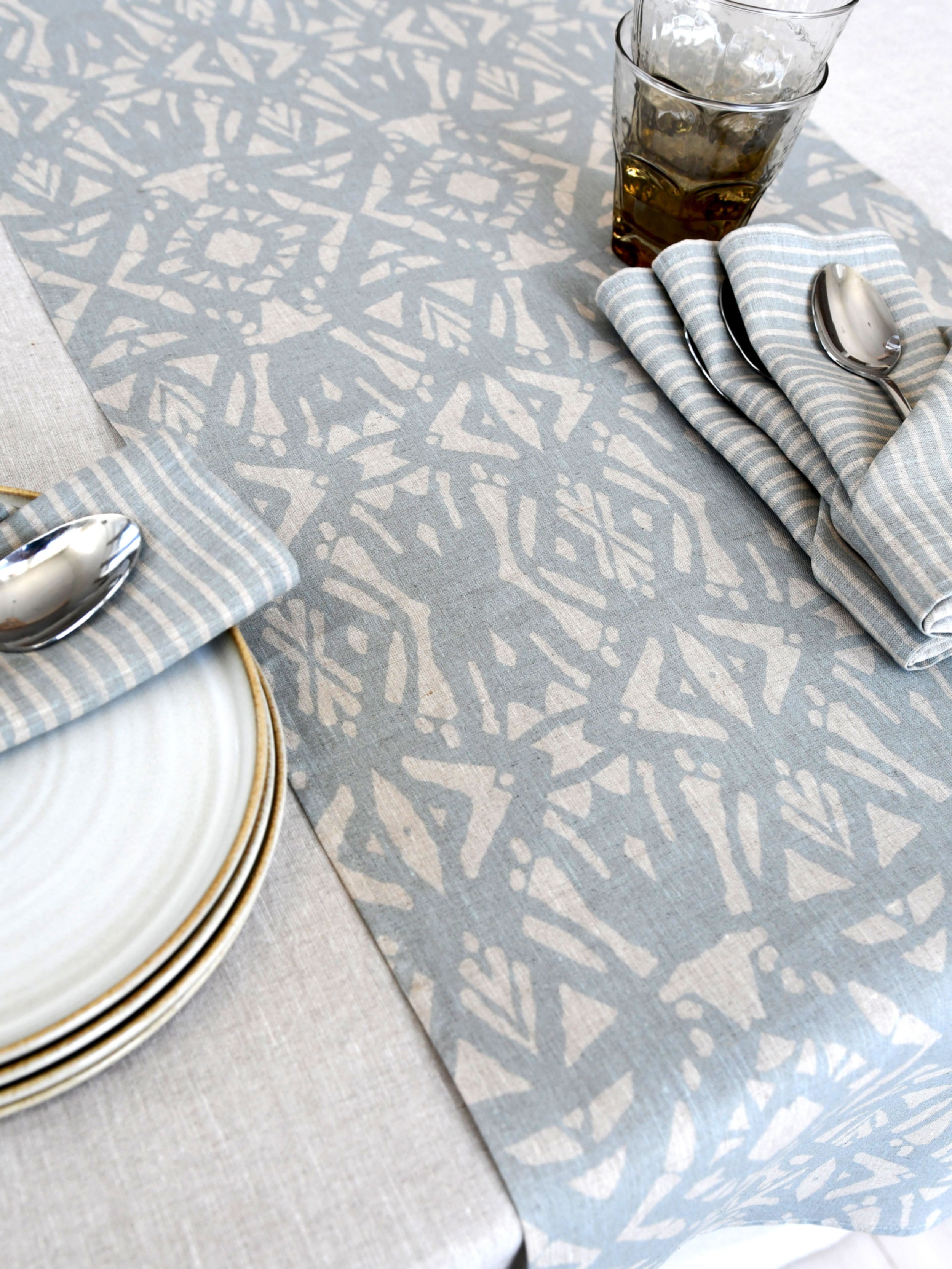 Bordslöpare Linblomma - Disblå