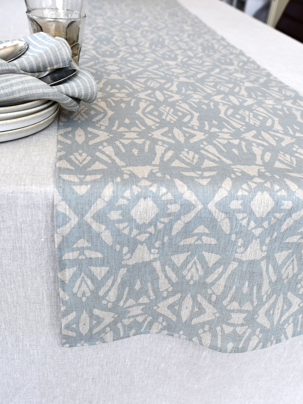 Bordslöpare Linblomma - Disblå