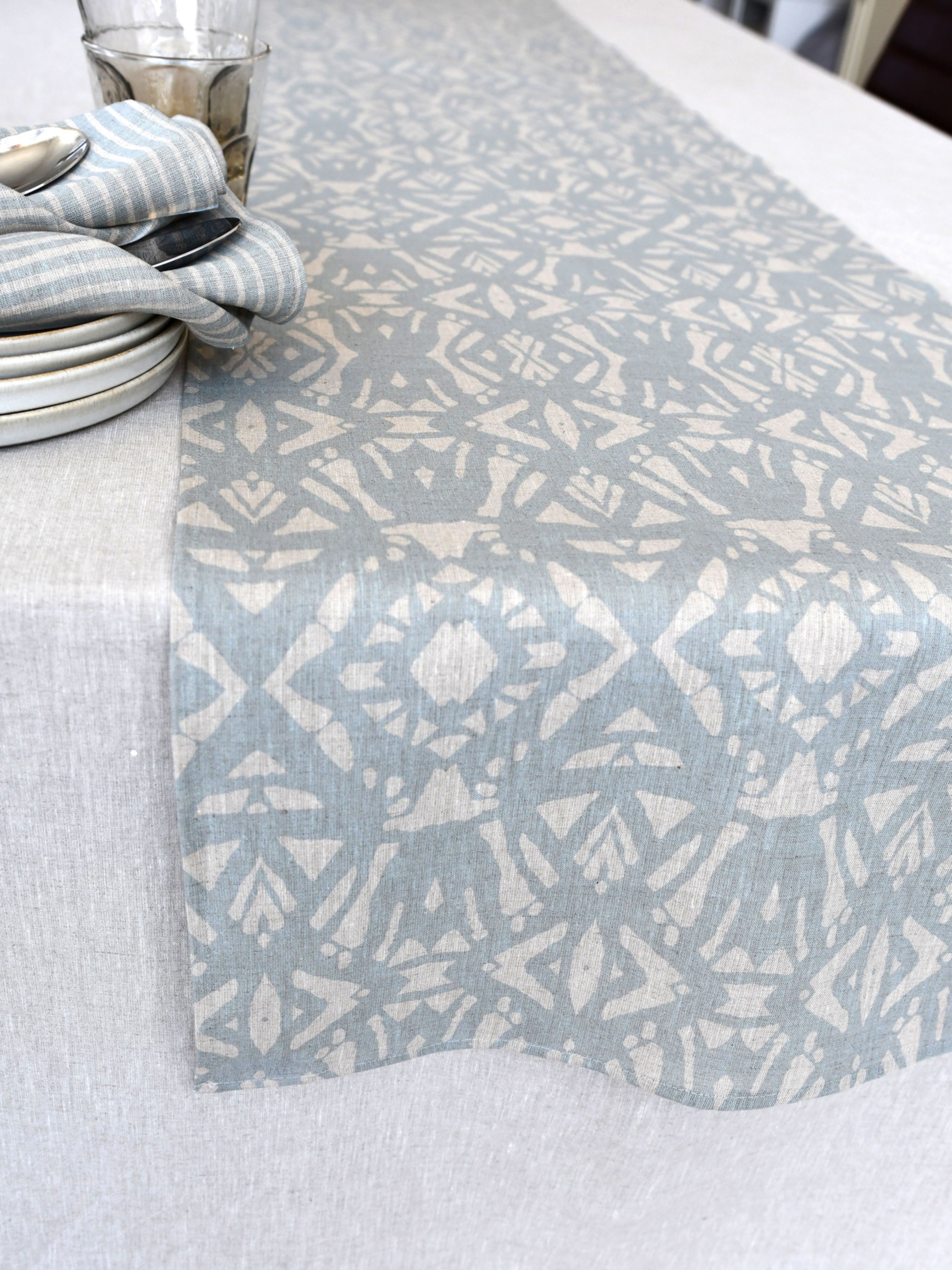 Bordslöpare Linblomma - Disblå