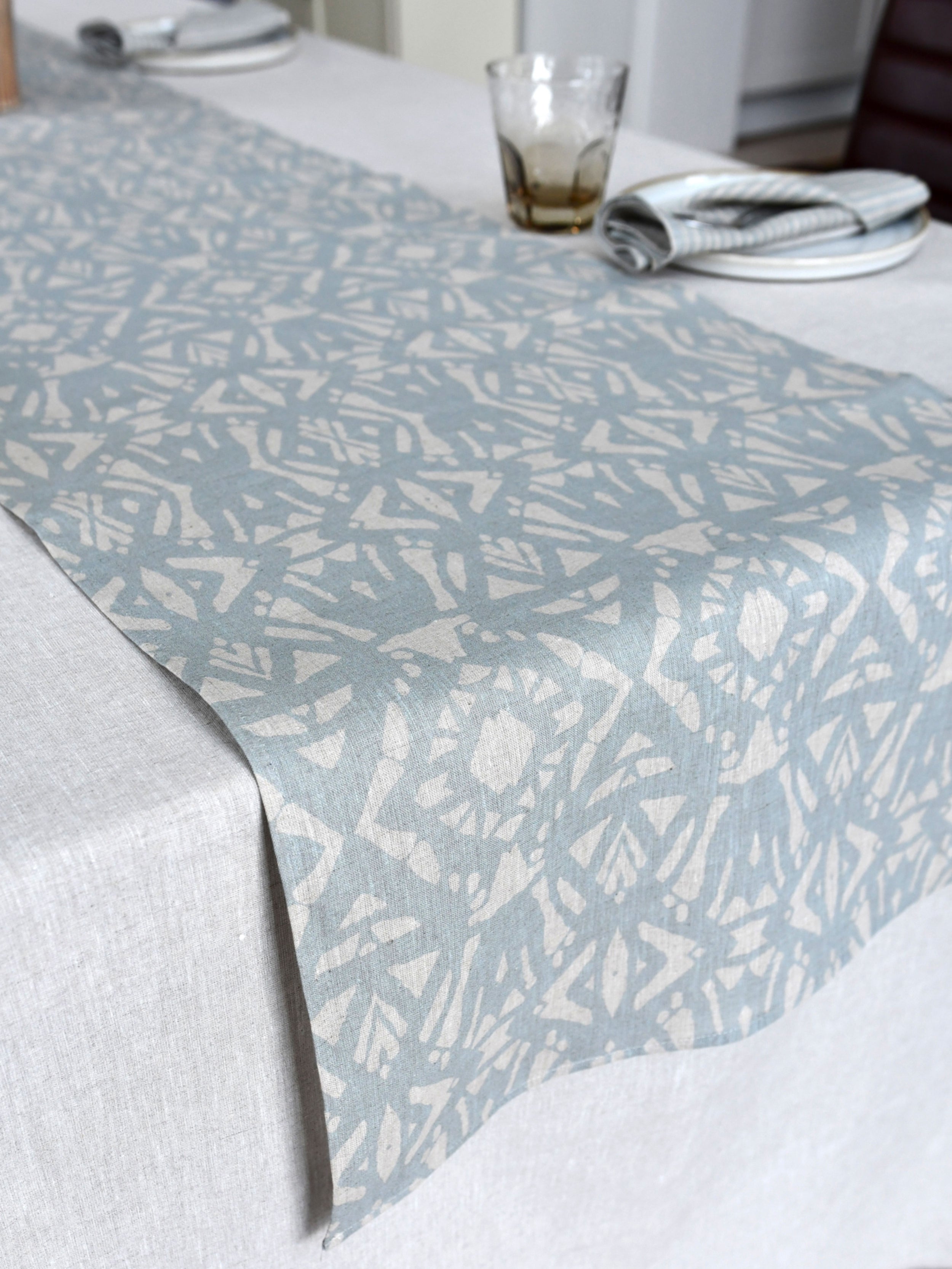 Bordslöpare Linblomma - Disblå