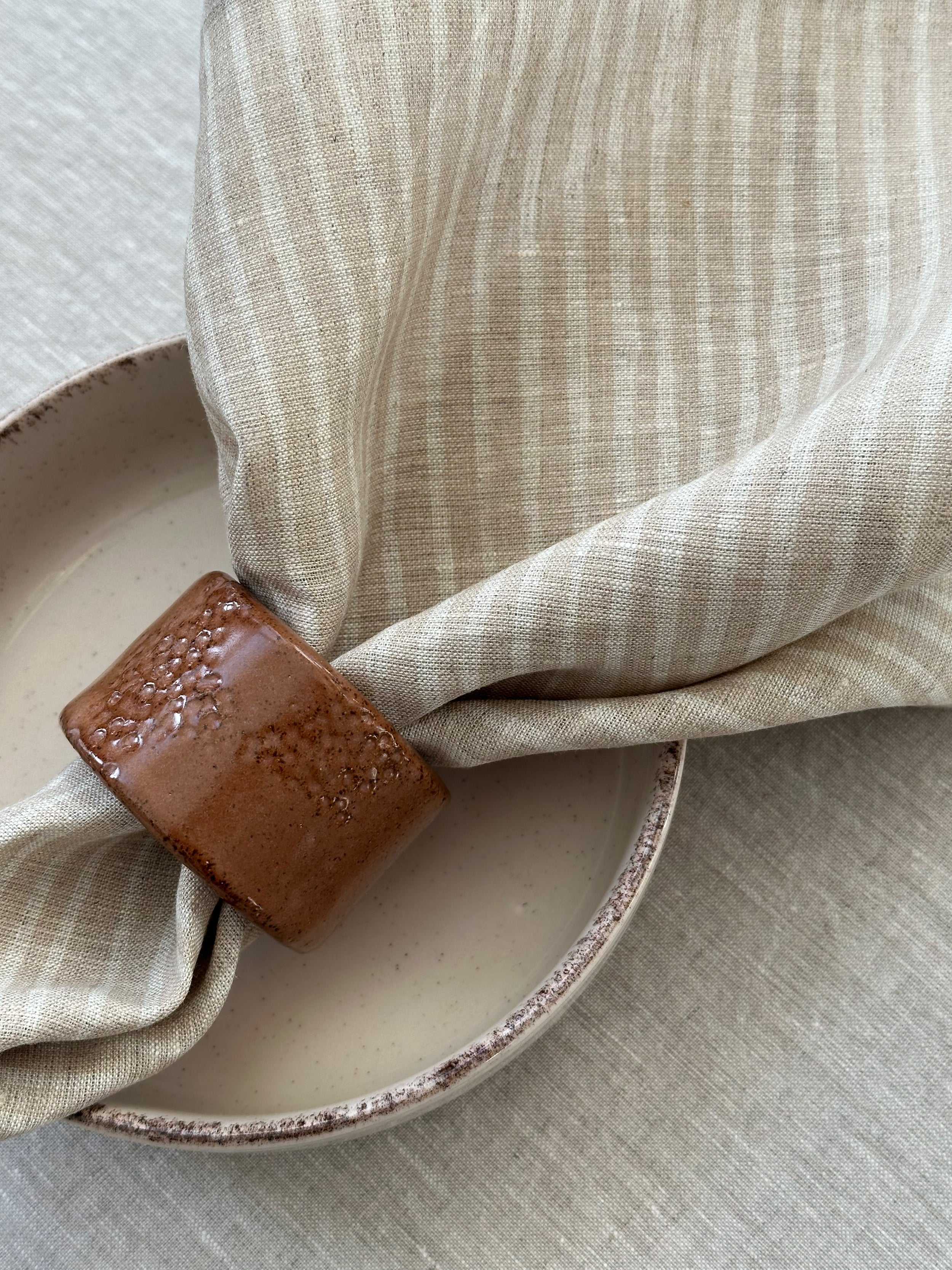 Linneservett Linstrå - Glimma