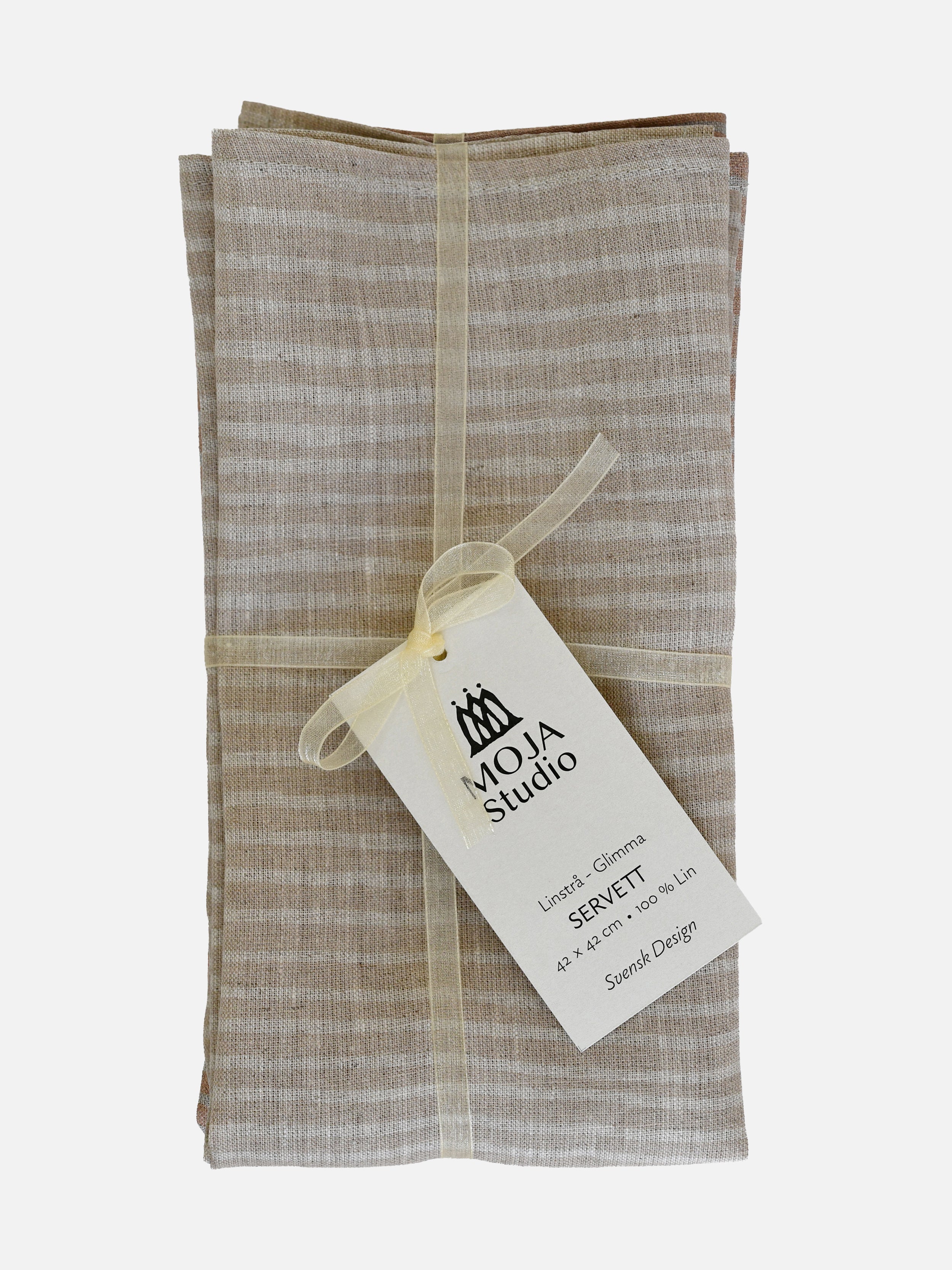 Linneservett Linstrå - Glimma