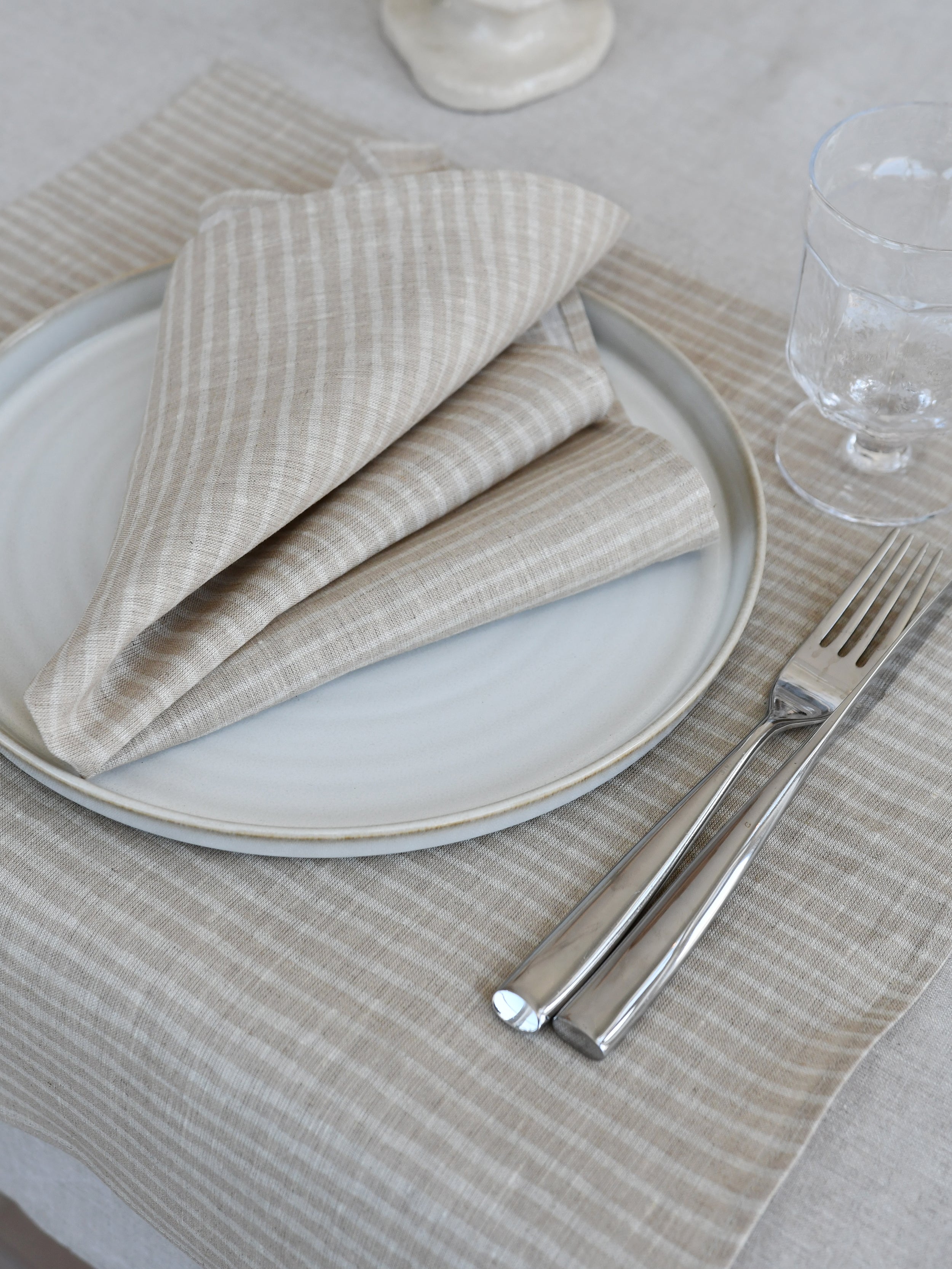 Linneservett Linstrå - Glimma