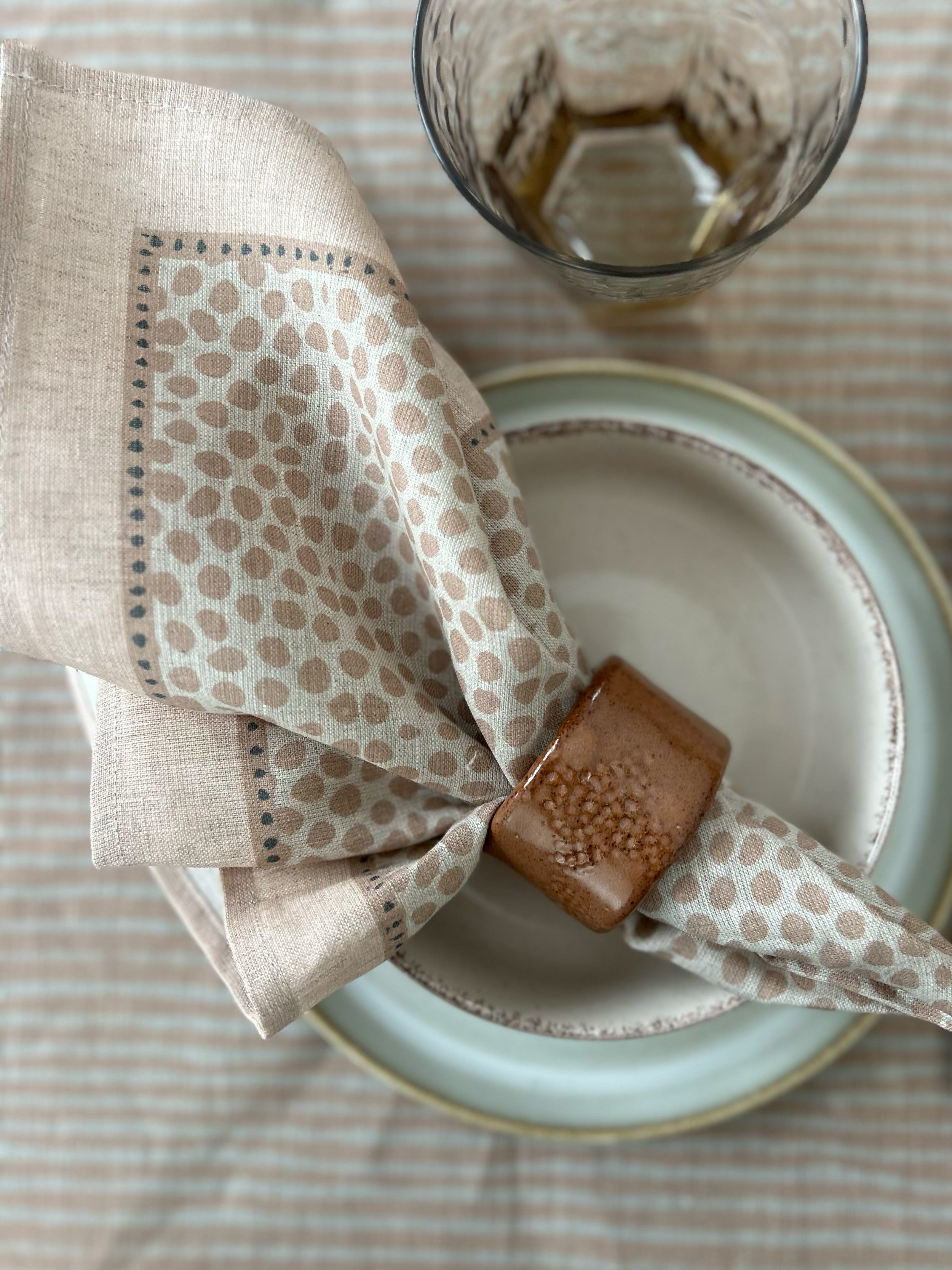 Linneservett Linknopp - Rosa