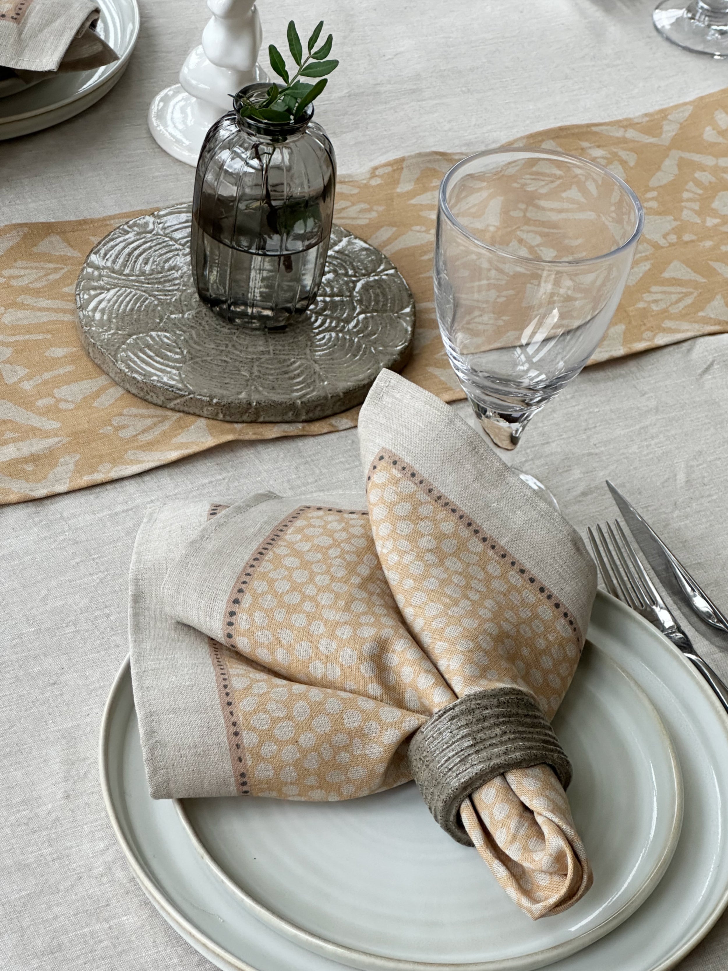 Linneservett Linknopp - Senap