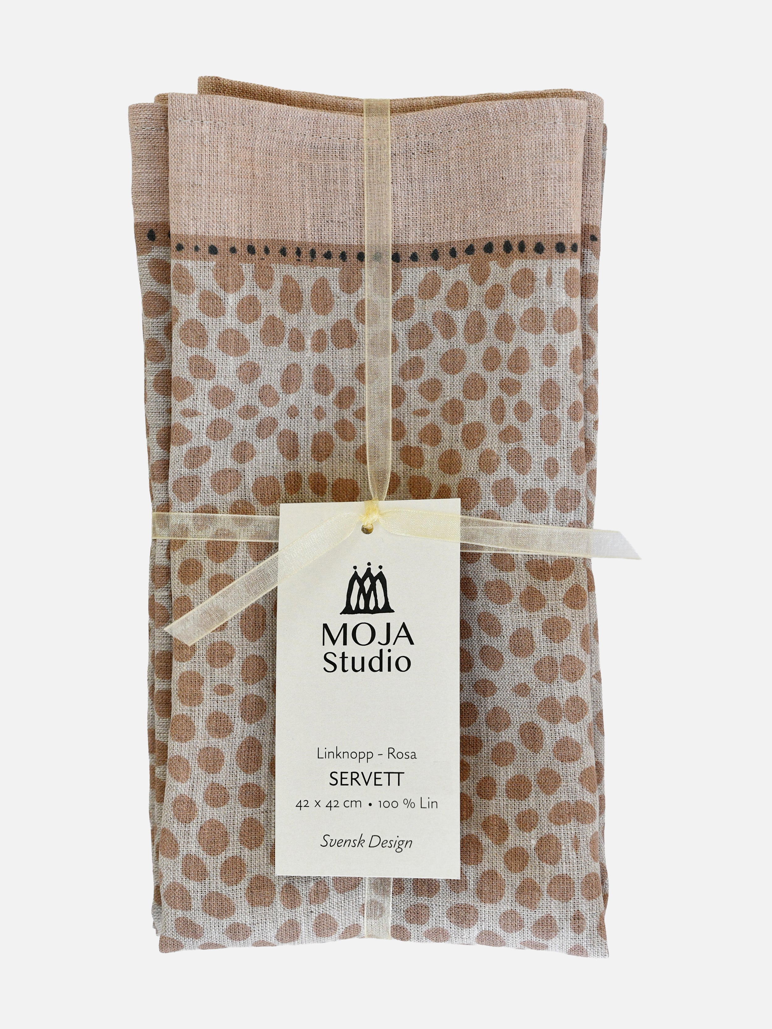 Linneservett Linknopp - Rosa