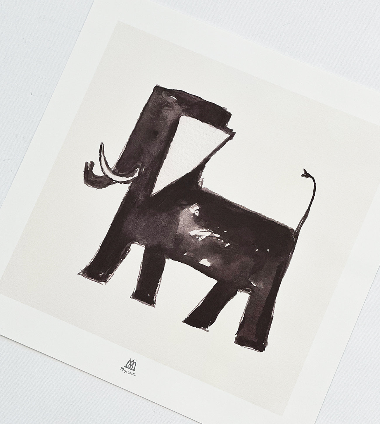 Elefant, svart