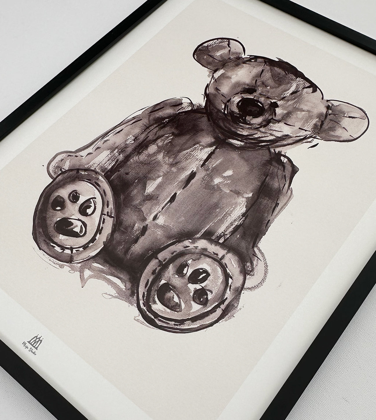 Posters 5 st - Teddy med sällskap