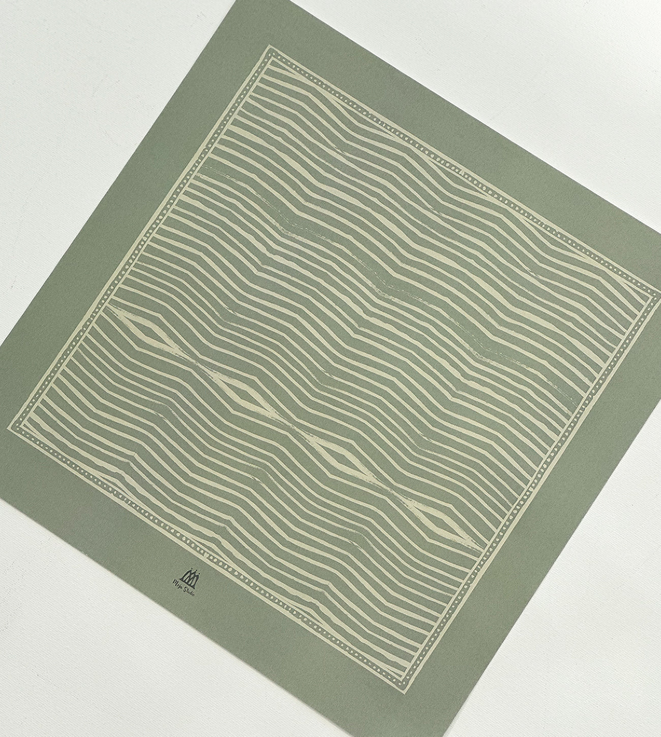 Posters 4 st  - Fyra elementen, oliv