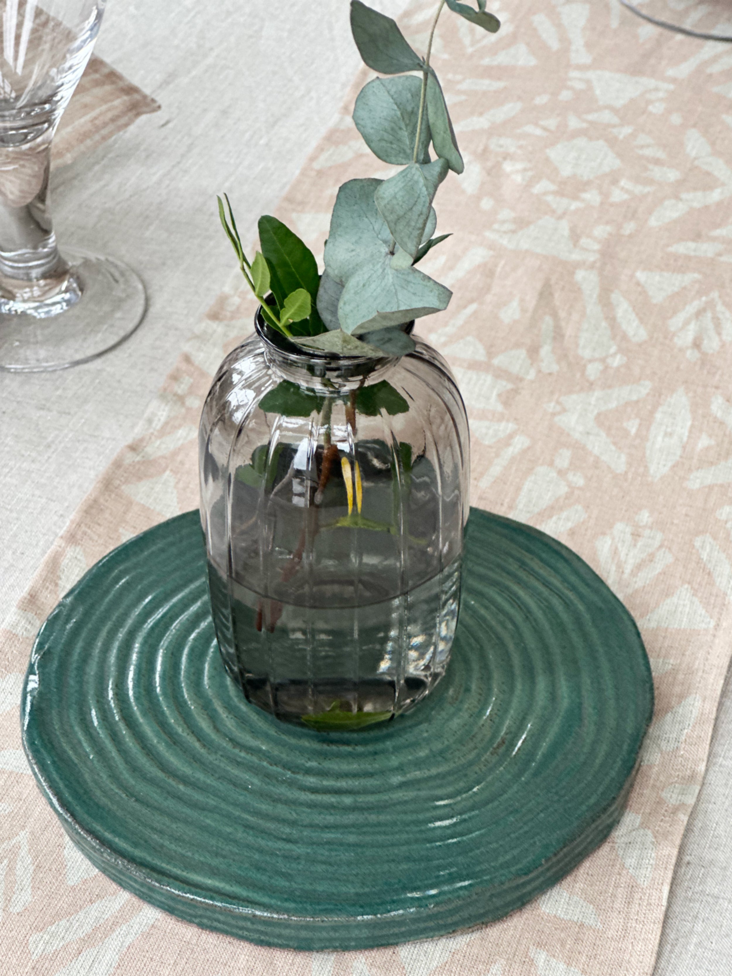 Vasunderlägg Inga - Petrolgrön