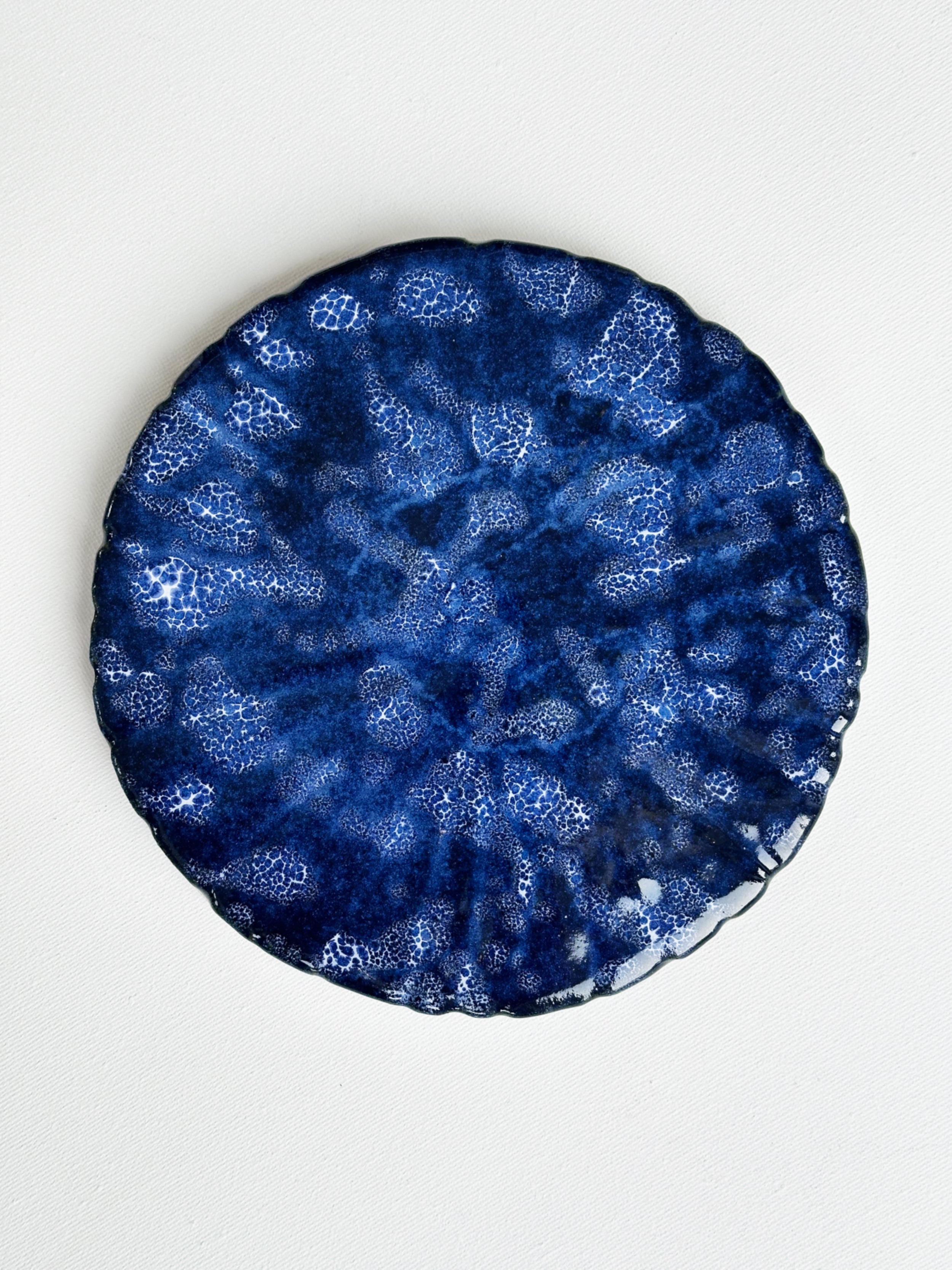 Vasunderlägg Inga - Blå/vit